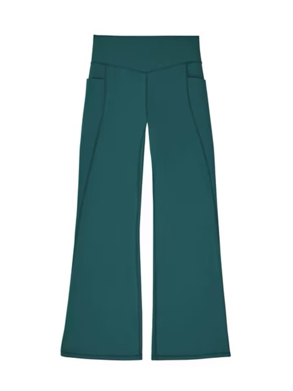 NWT Women's Flare Leg Yoga Pants in Green